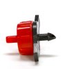 100 Pieces Pressure Adjustable On-Line Dripper Red: 4lt./h